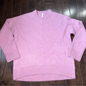 Aritzia Merino Wool soft Pink Crewneck Sweater